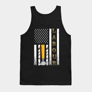 Labour Day 2021 American Flag Tank Top